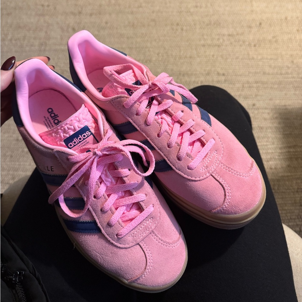 Worn Once !! Adidas Gazelle Bold Pink Glow - Size 7